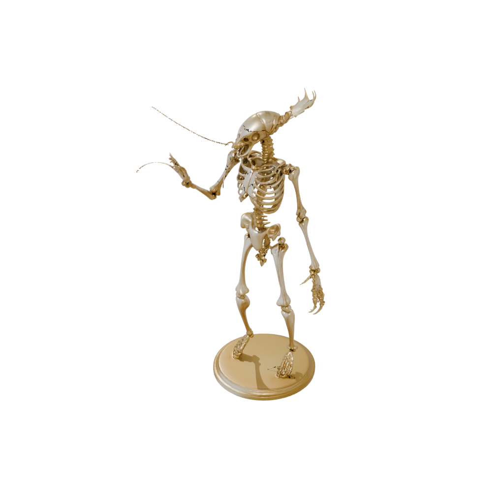 Gold Skeleton Flexi Lobster