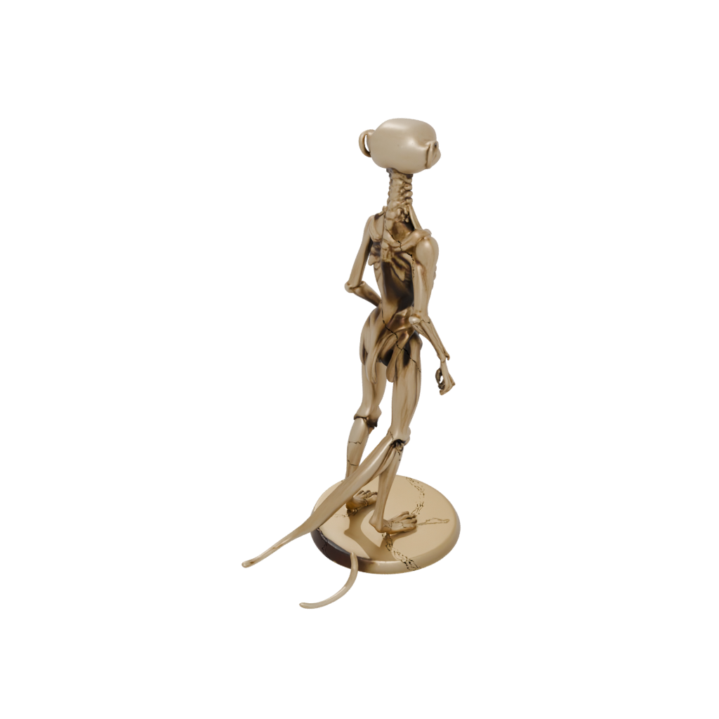Gold Skeleton Flexi Meerkat