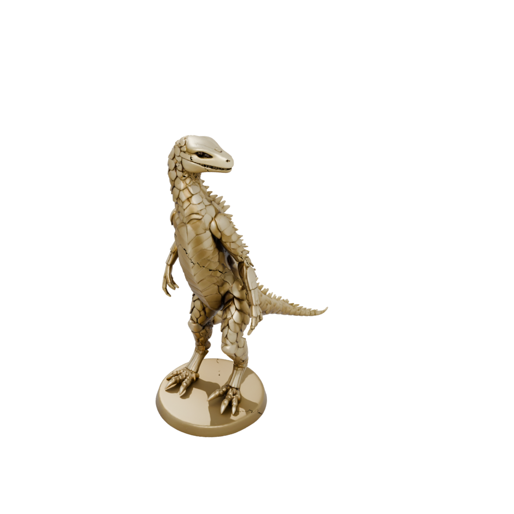 Gold Skeleton Flexi Pangolin