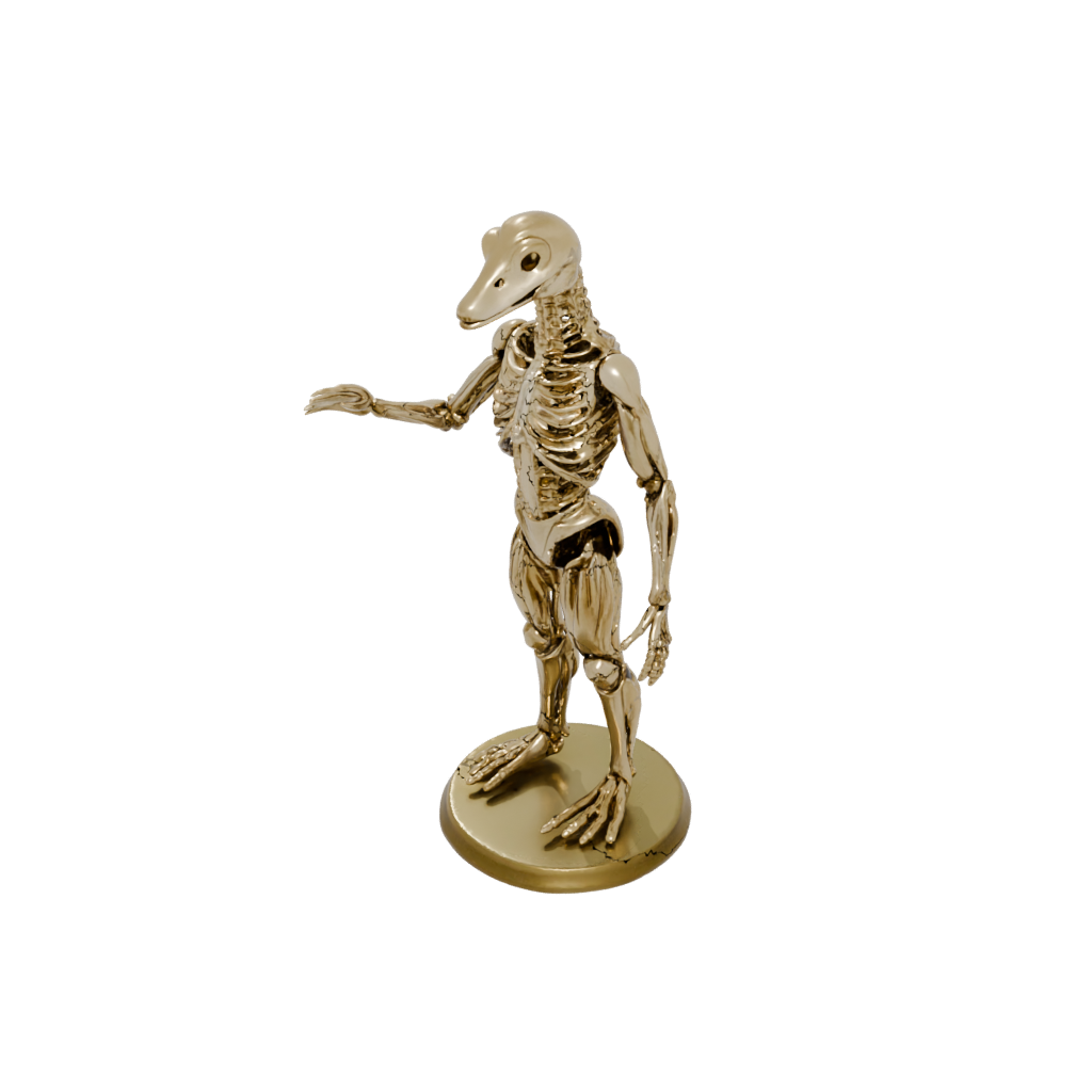 Gold Skeleton Flexi Platypus