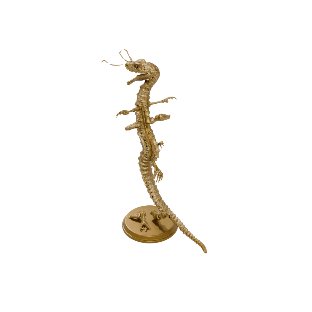 Gold Skeleton Flexi Rattlesnake