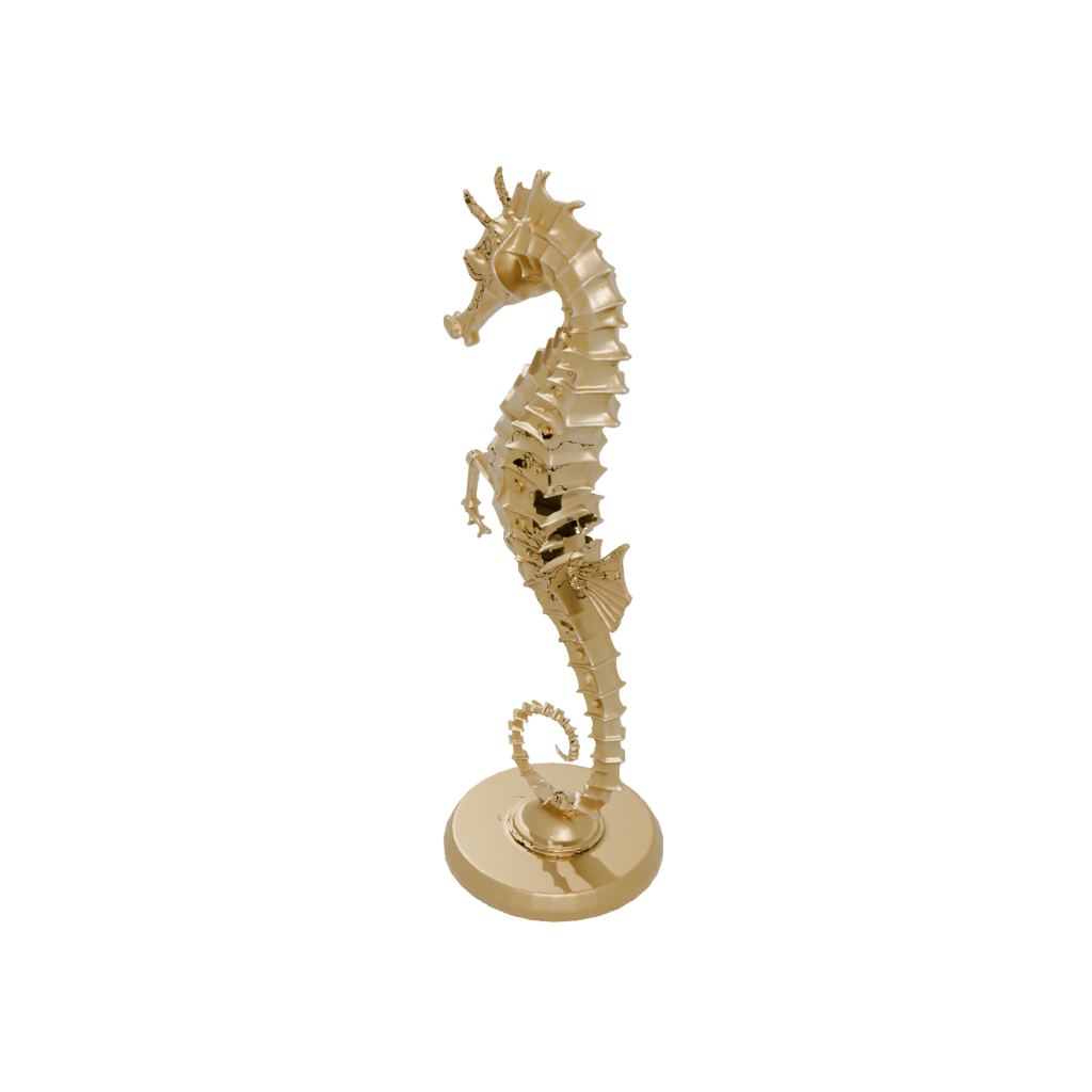 Gold Skeleton Flexi Seahorse