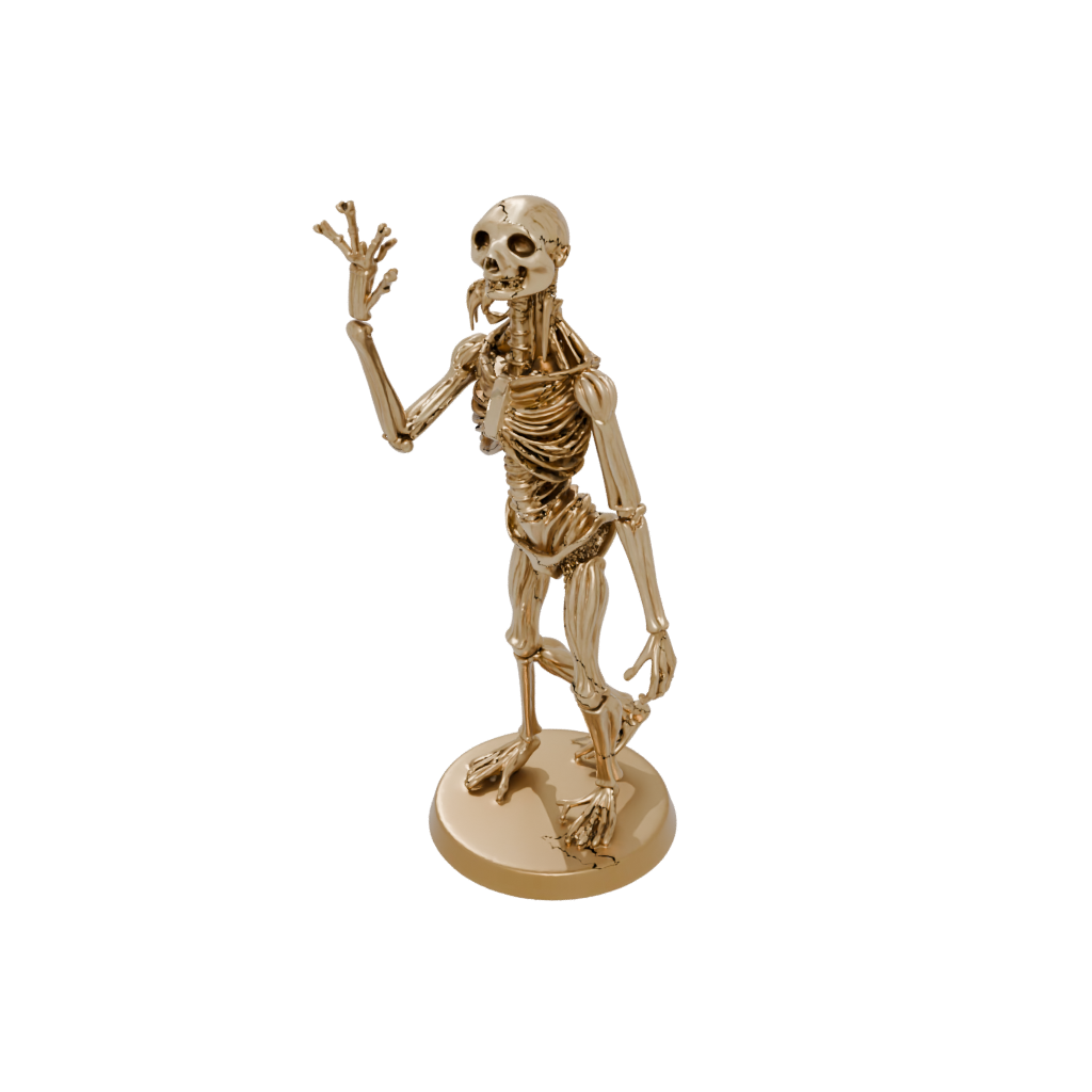 Gold Skeleton Flexi Sloth