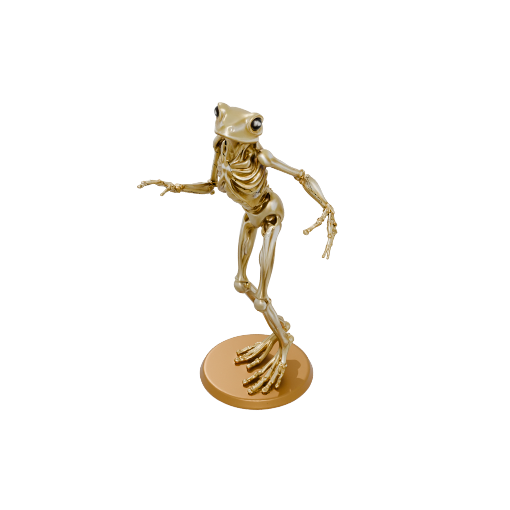 Gold Skeleton Flexi Tree Frog