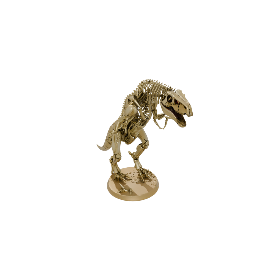 Gold Skeleton Flexi Tyrannosaurus Rex