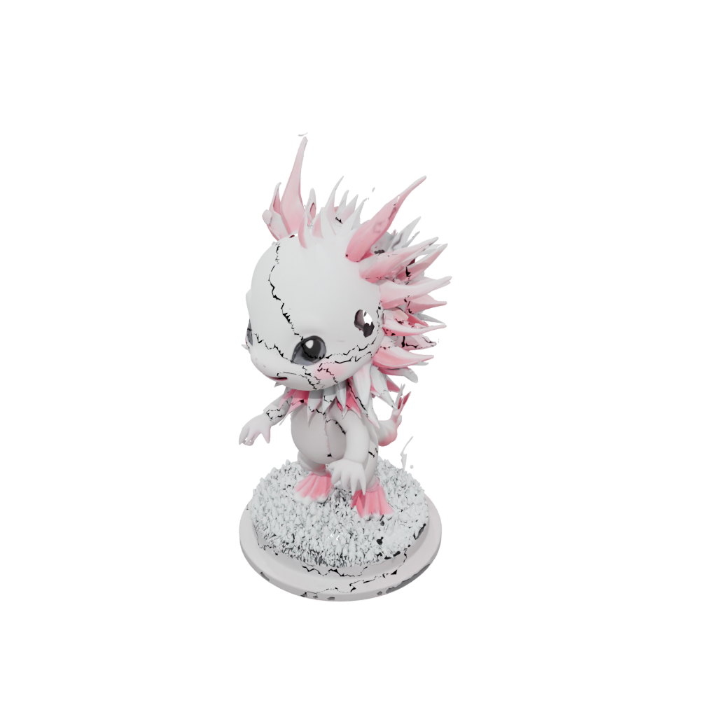 Holiday Chibi Flexi Axolotl