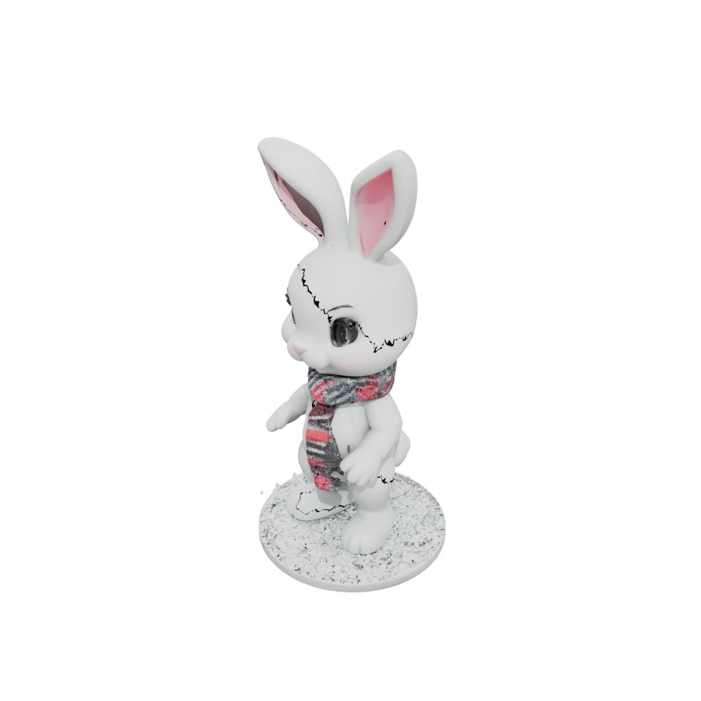 Holiday Chibi Flexi Bunny Rabbit