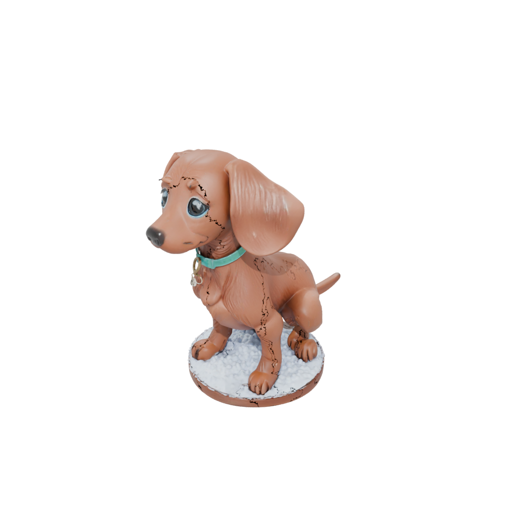 Holiday Chibi Flexi Dachshund Dog