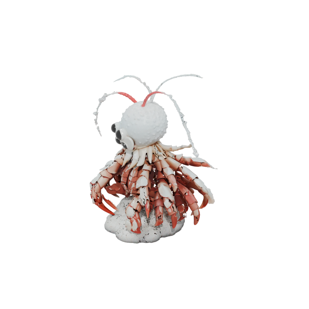 Holiday Chibi Flexi Hermit Crab