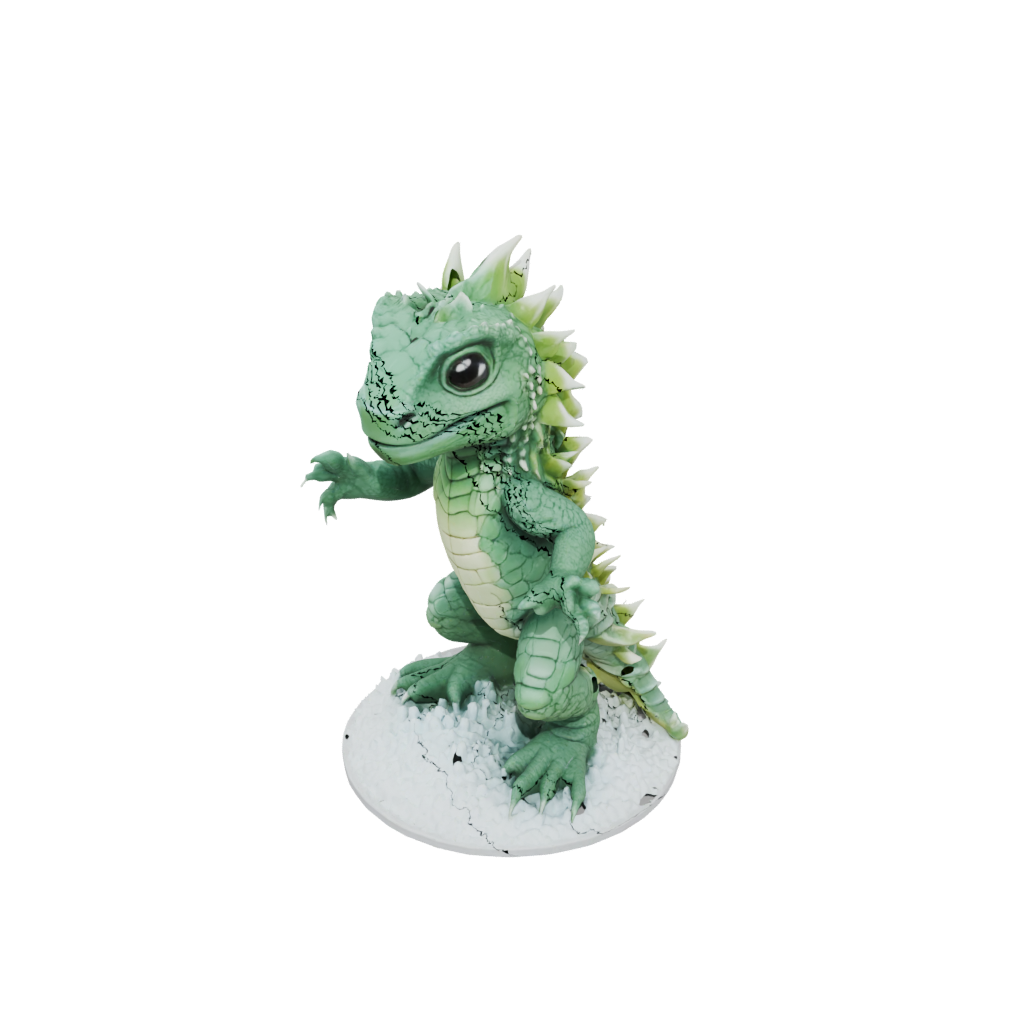 Holiday Chibi Flexi Iguana
