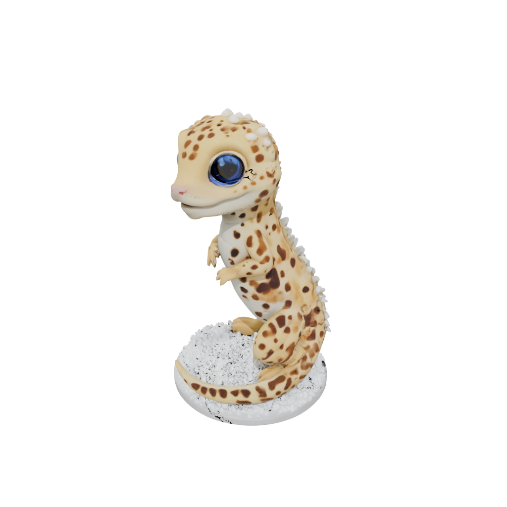 Holiday Chibi Flexi Leopard Gecko