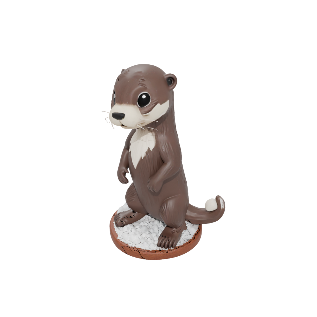 Holiday Chibi Flexi River Otter