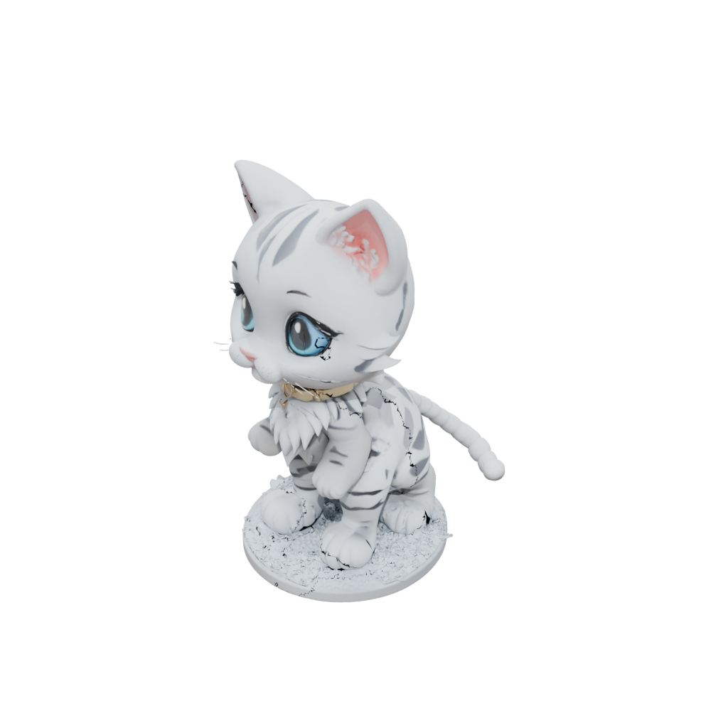 Holiday Chibi Flexi Tabby Cat