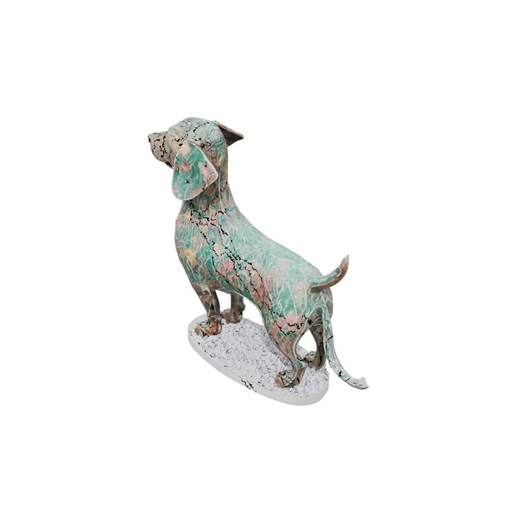 Holiday Floral Flexi Dachshund Dog