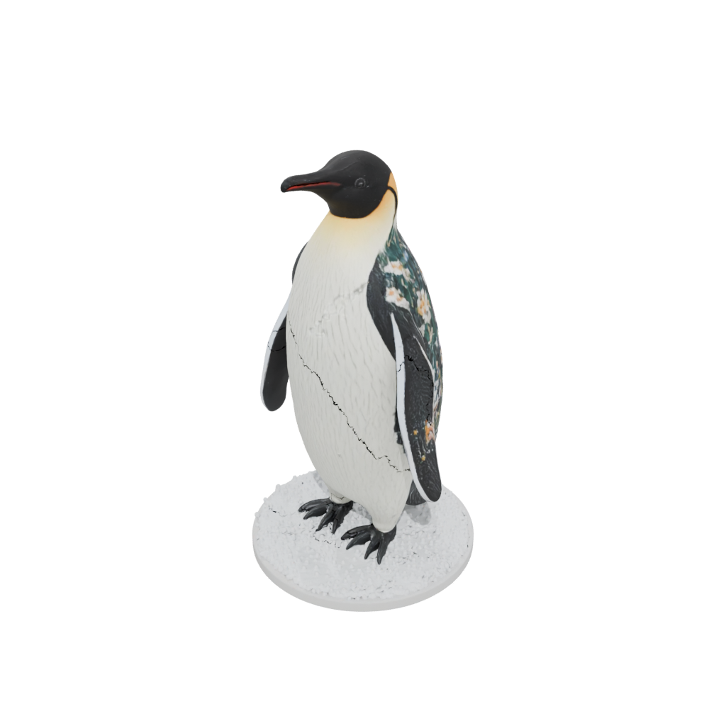 Holiday Floral Flexi Emperor Penguin