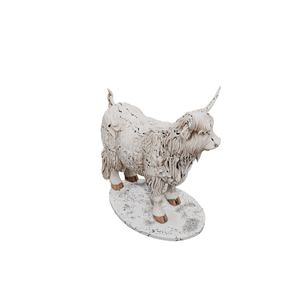 Holiday Floral Flexi Highland Cow