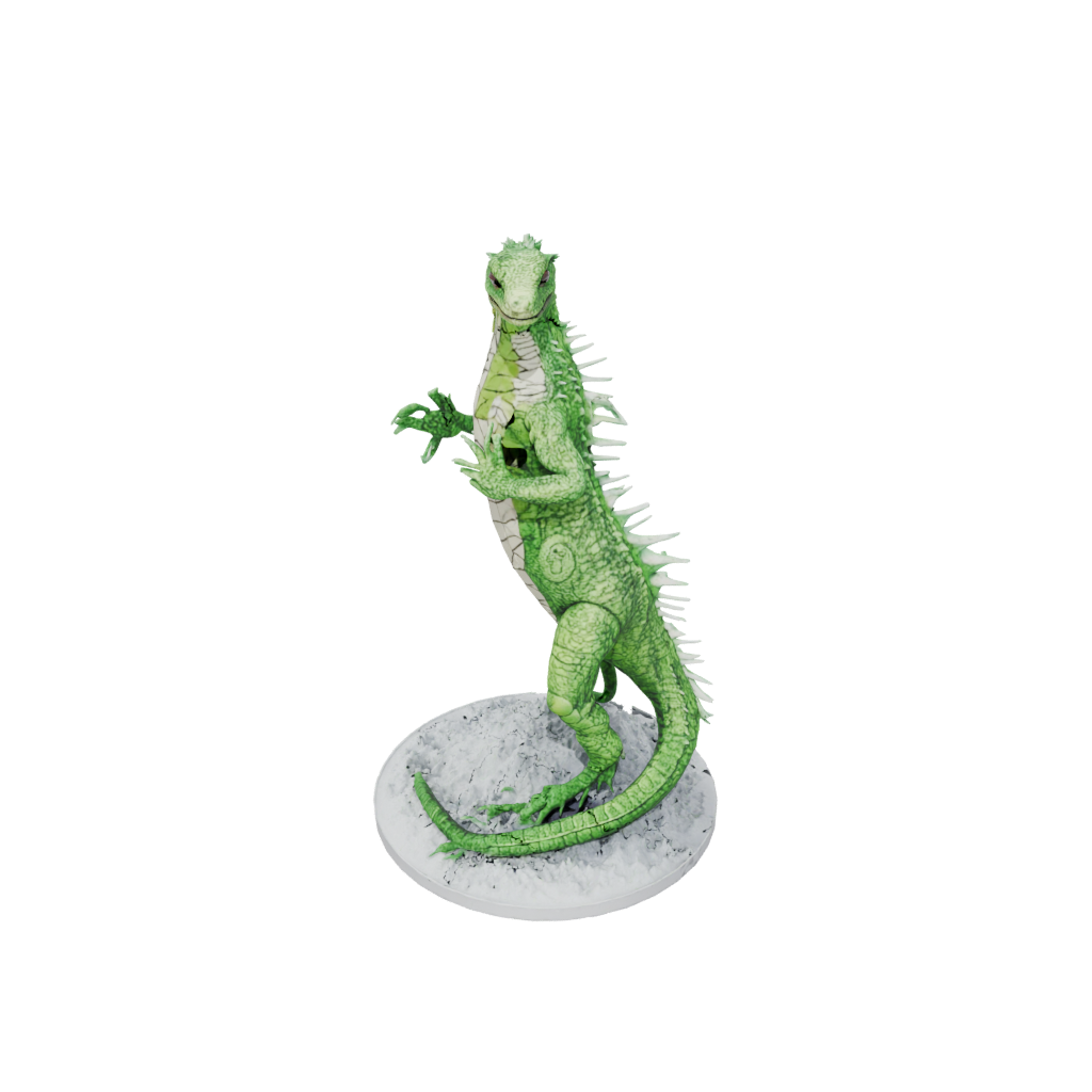 Holiday Floral Flexi Iguana