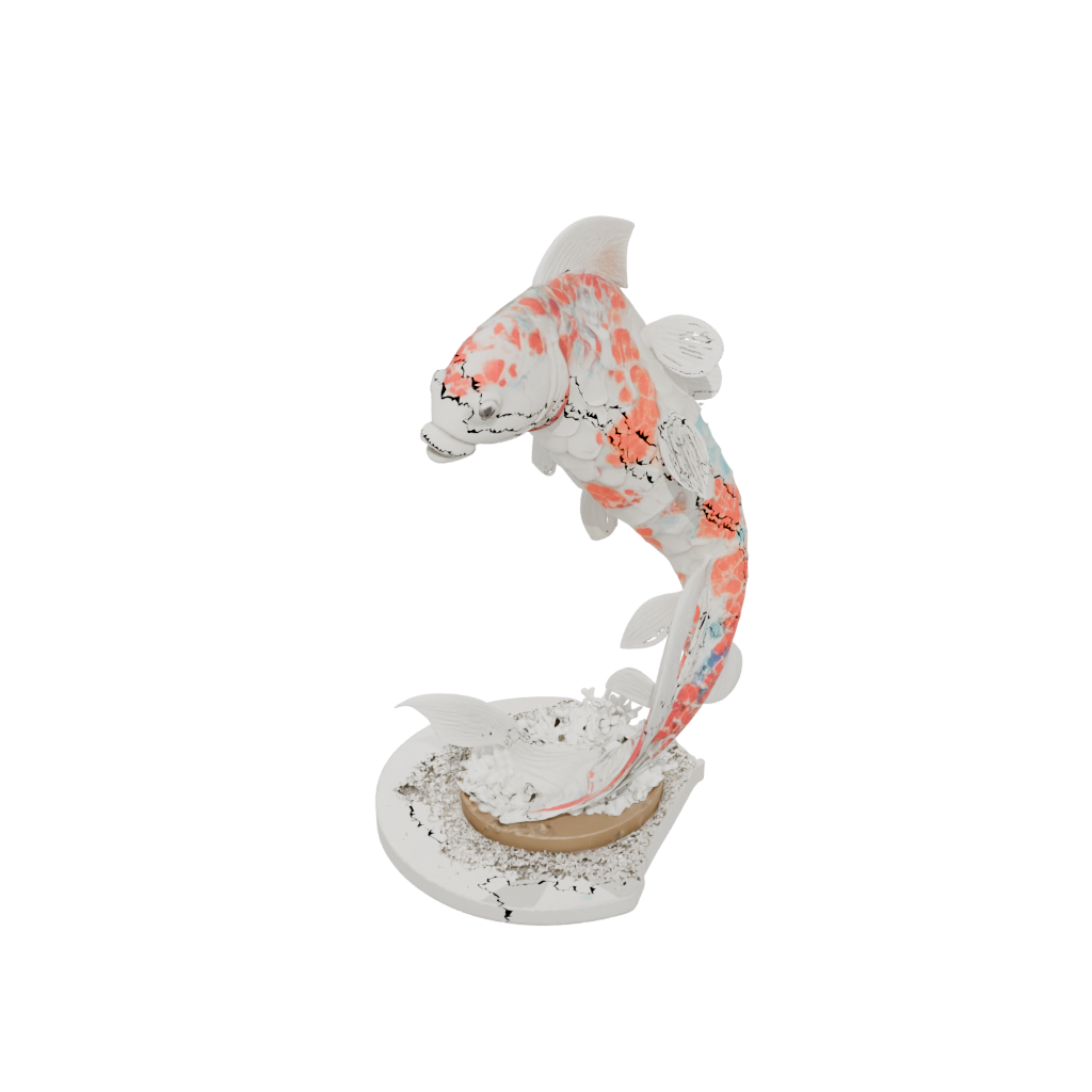 Holiday Floral Flexi Koi Fish