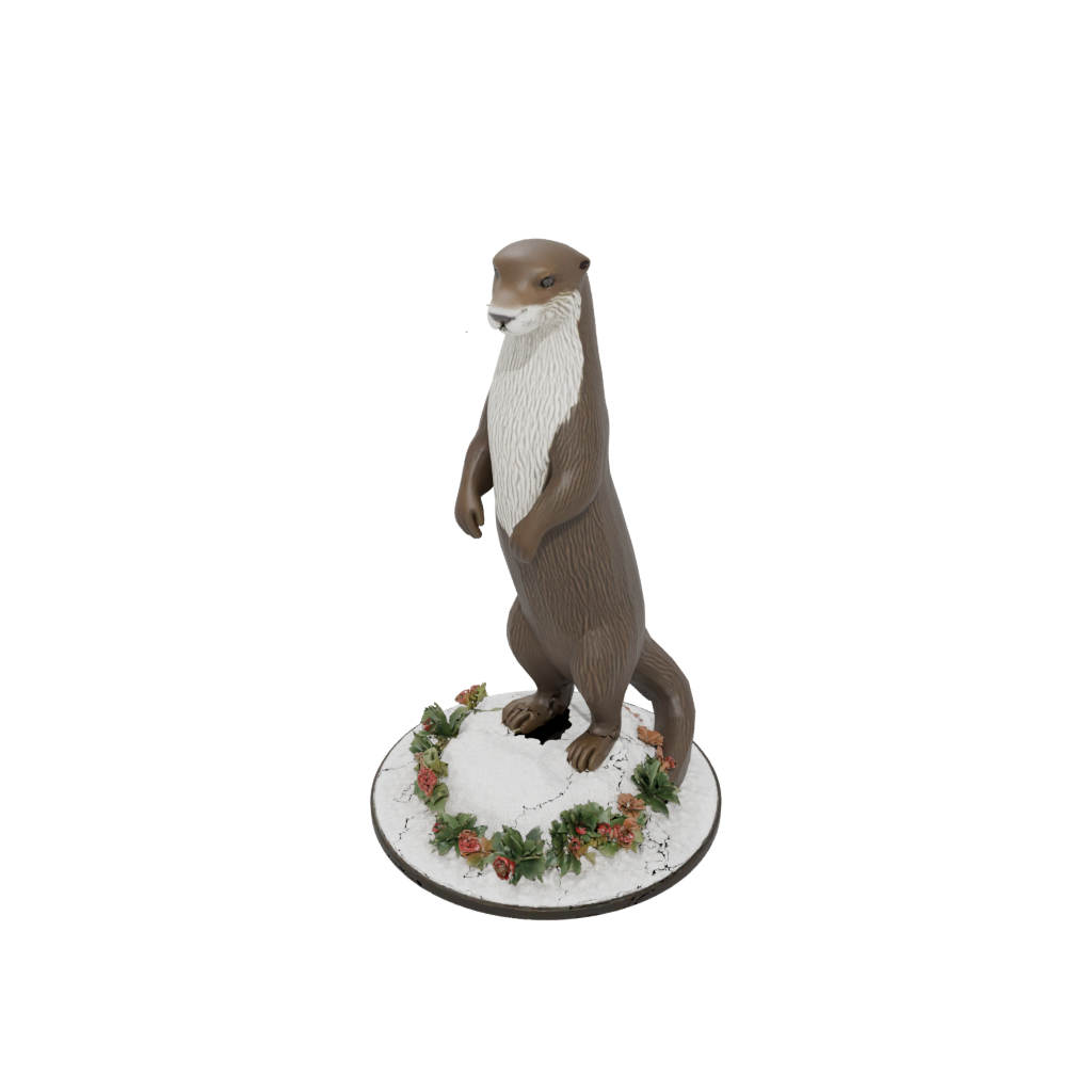 Holiday Floral Flexi River Otter