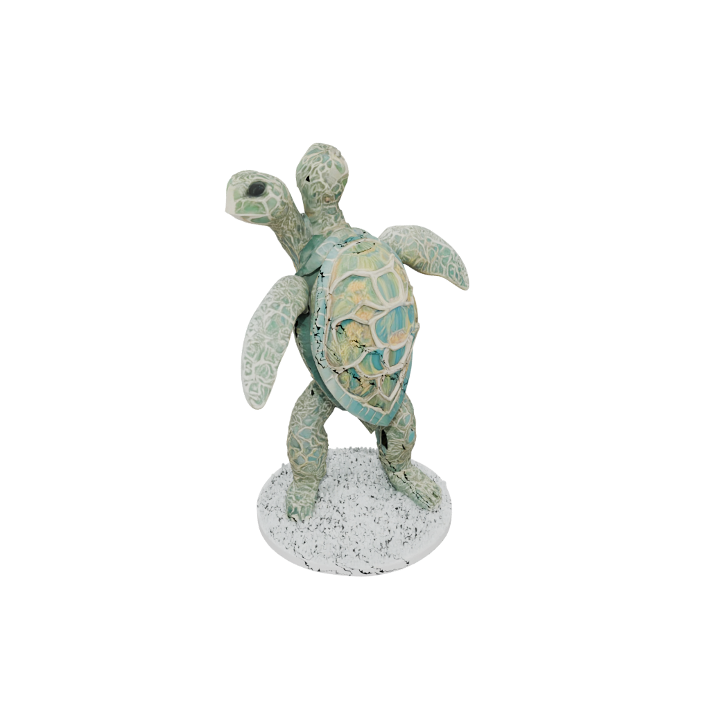 Holiday Floral Flexi Sea Turtle