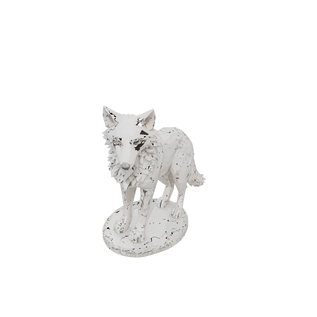 Holiday Geo Flexi Wolf Pup