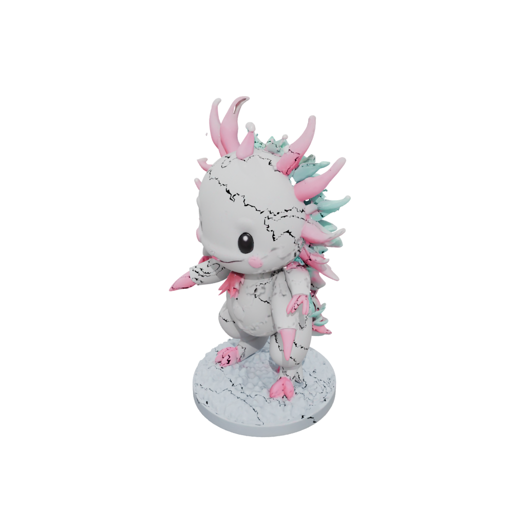 Holiday Kawaii Flexi Axolotl