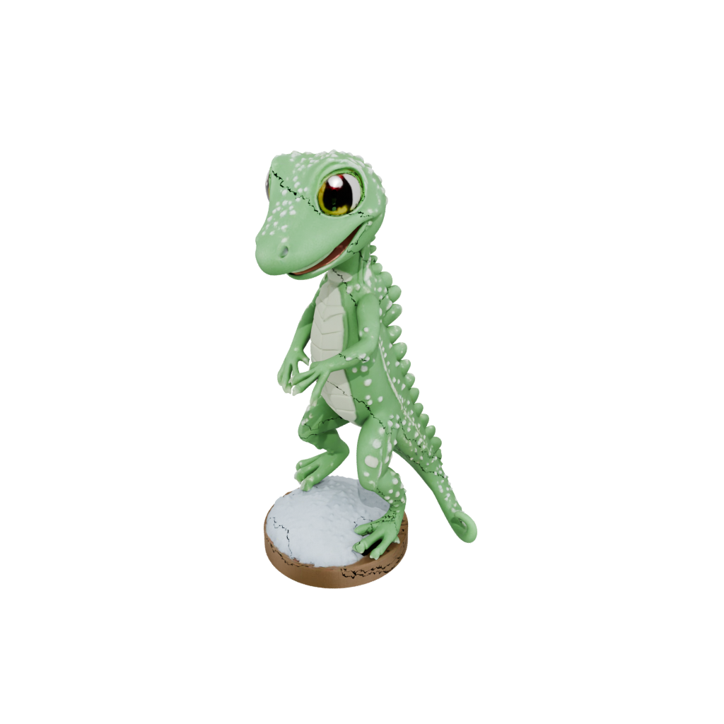 Holiday Kawaii Flexi Gecko