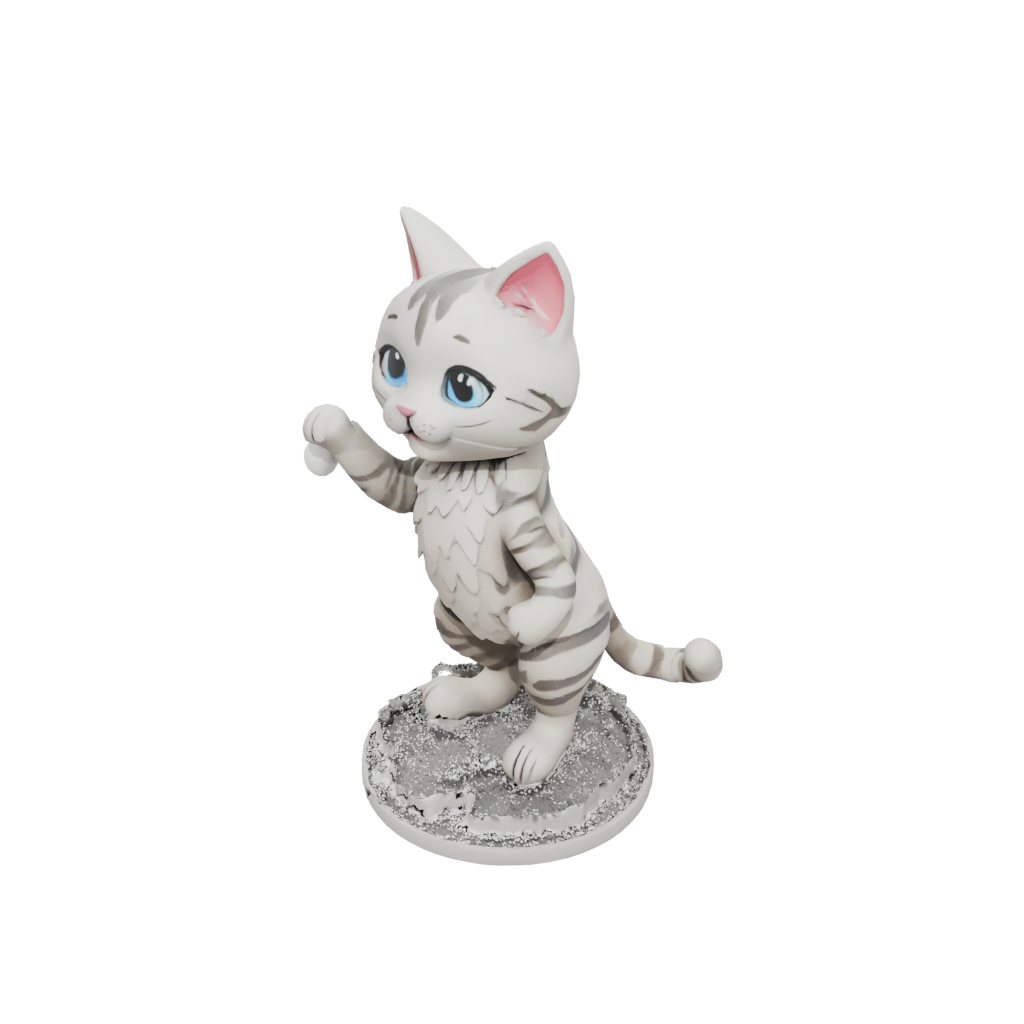 Holiday Kawaii Flexi Tabby Cat