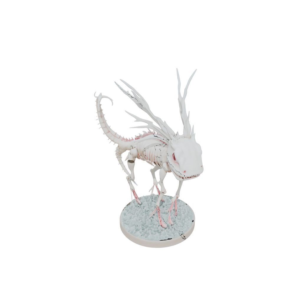 Holiday Skeleton Flexi Axolotl