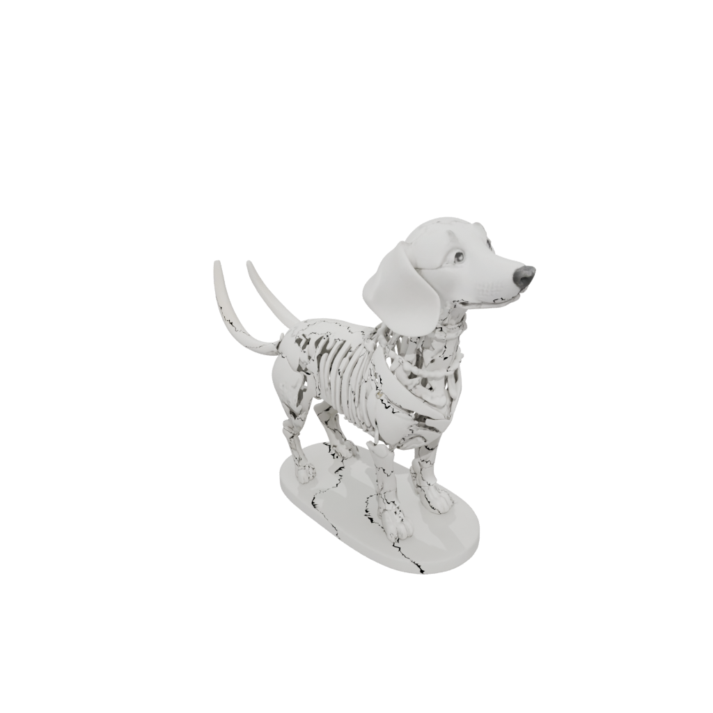 Holiday Skeleton Flexi Dachshund Dog