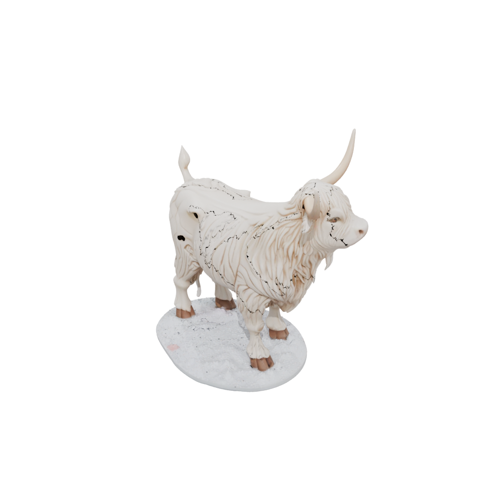 Holiday Skeleton Flexi Highland Cow