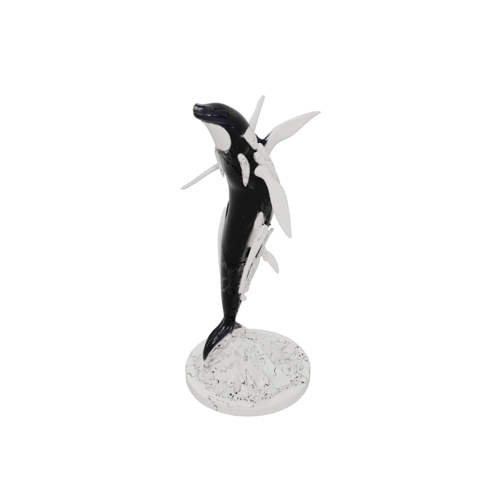 Holiday Skeleton Flexi Orca Whale