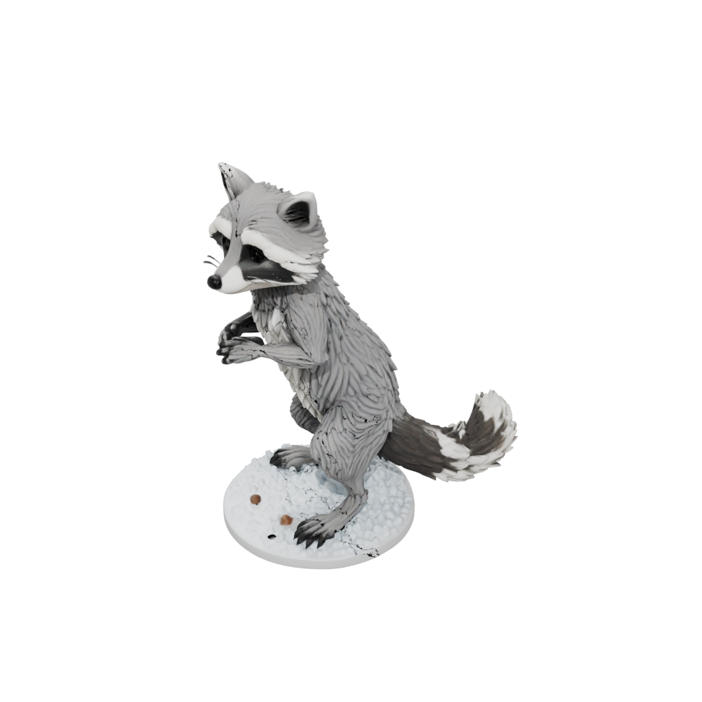 Holiday Skeleton Flexi Raccoon