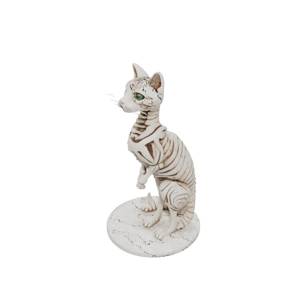 Holiday Skeleton Flexi Tabby Cat