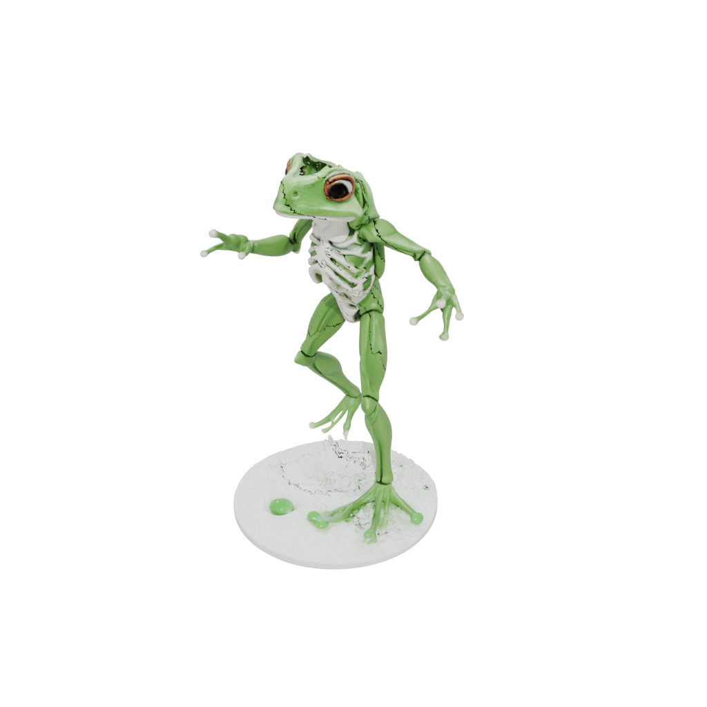 Holiday Skeleton Flexi Tree Frog