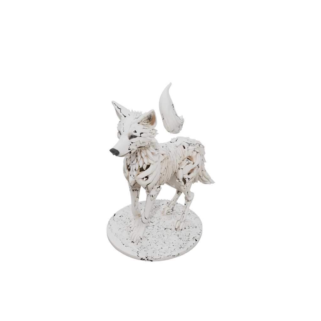 Holiday Skeleton Flexi Wolf Pup