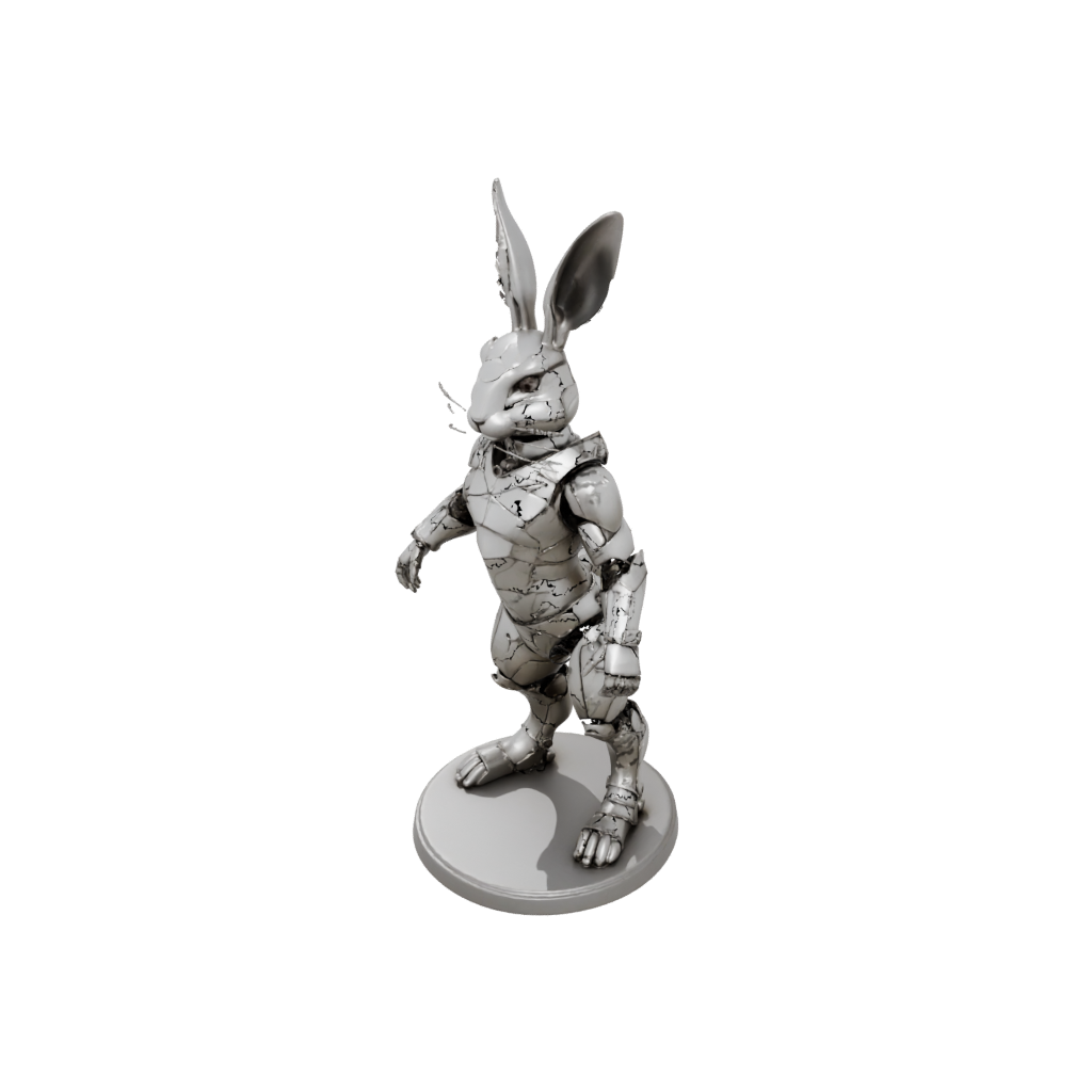 Jumbo Armored Flexi Bunny Rabbit