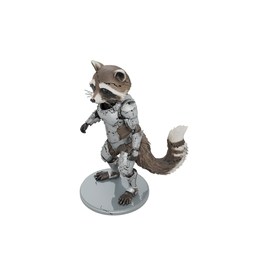 Jumbo Armored Flexi Raccoon