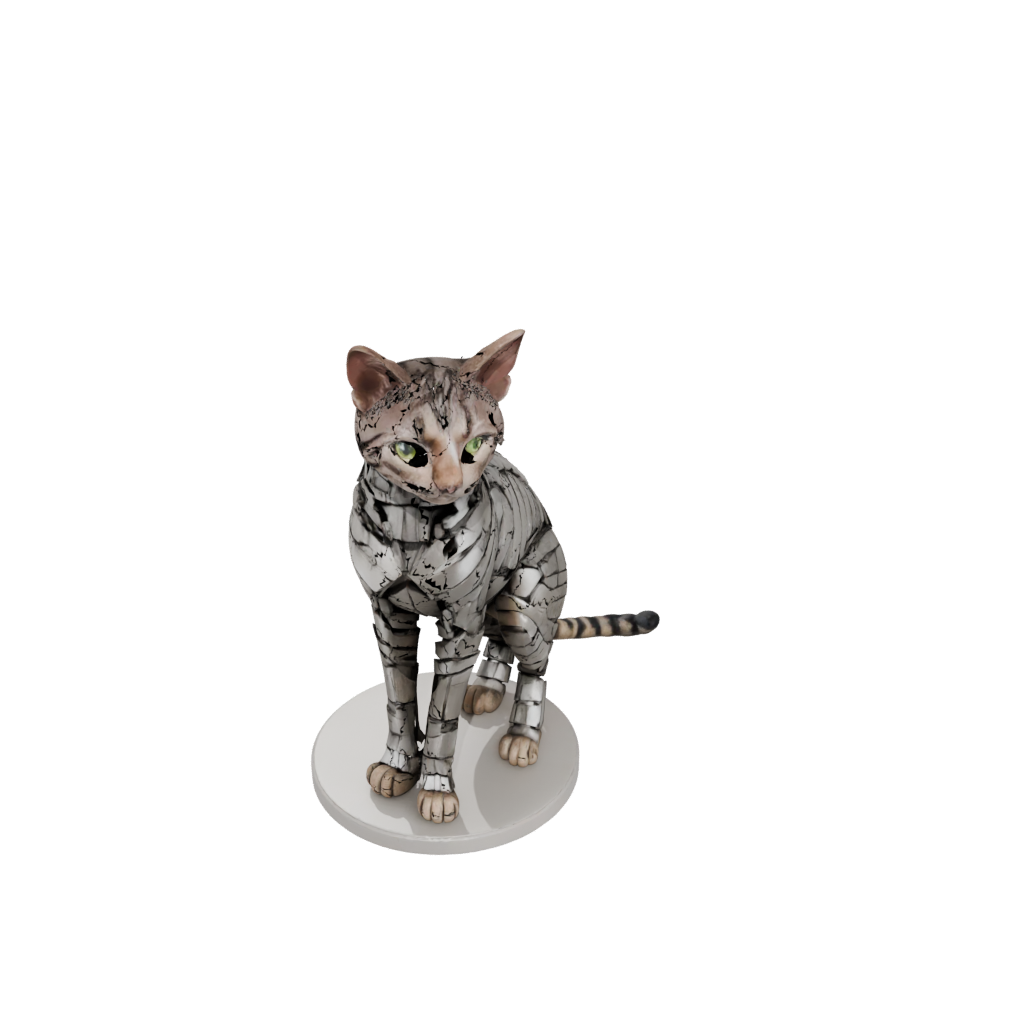 Jumbo Armored Flexi Tabby Cat
