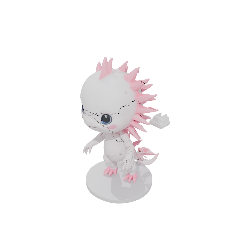 Jumbo Chibi Flexi Axolotl
