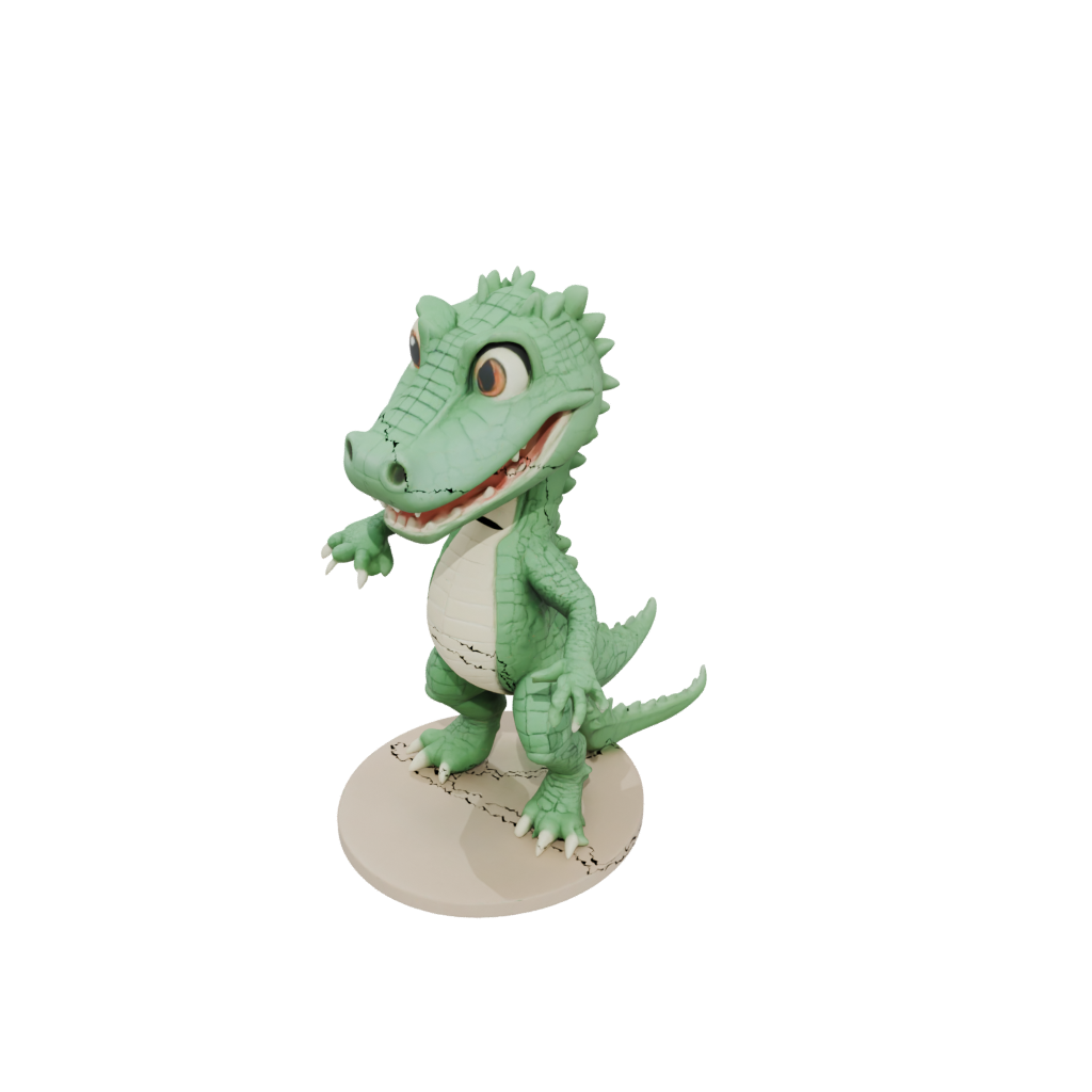 Jumbo Chibi Flexi Crocodile