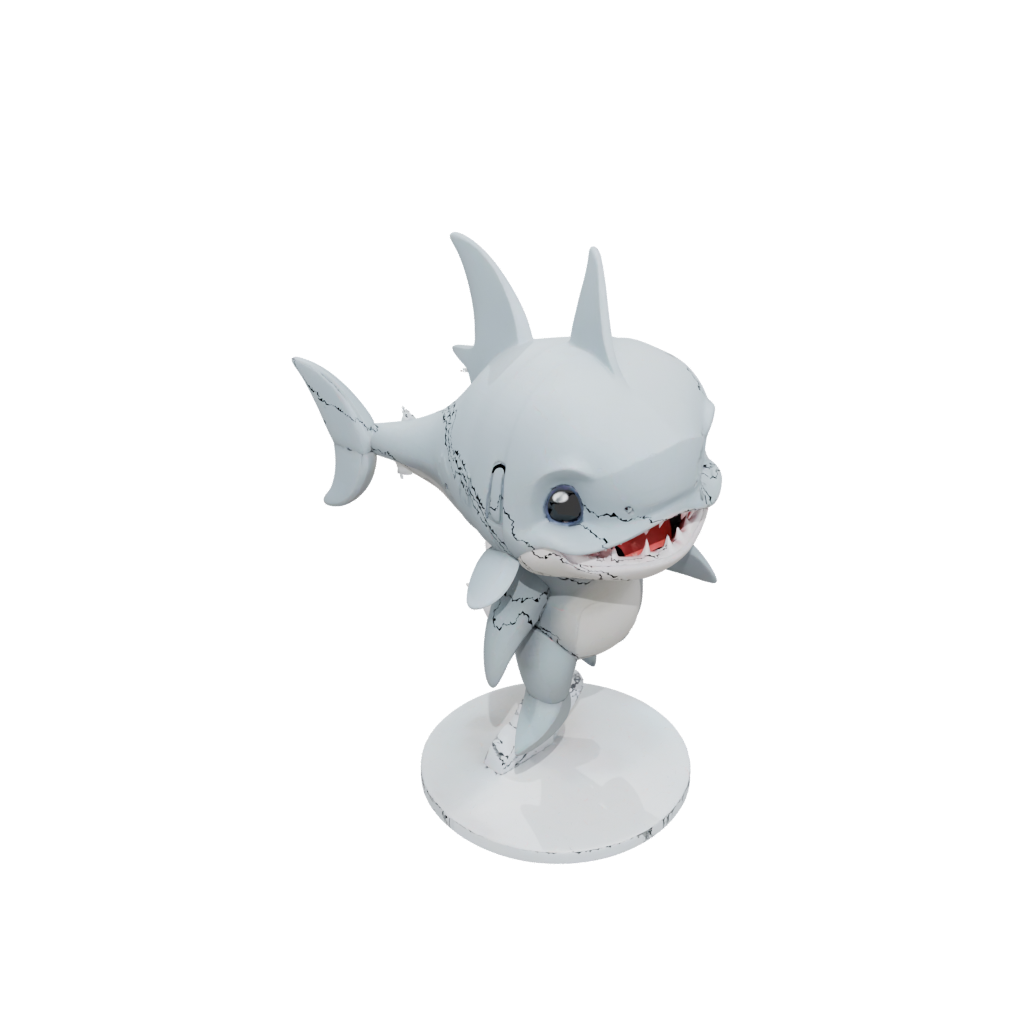 Jumbo Chibi Flexi Great White Shark