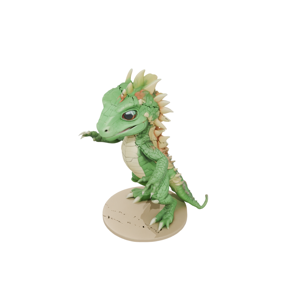 Jumbo Chibi Flexi Iguana