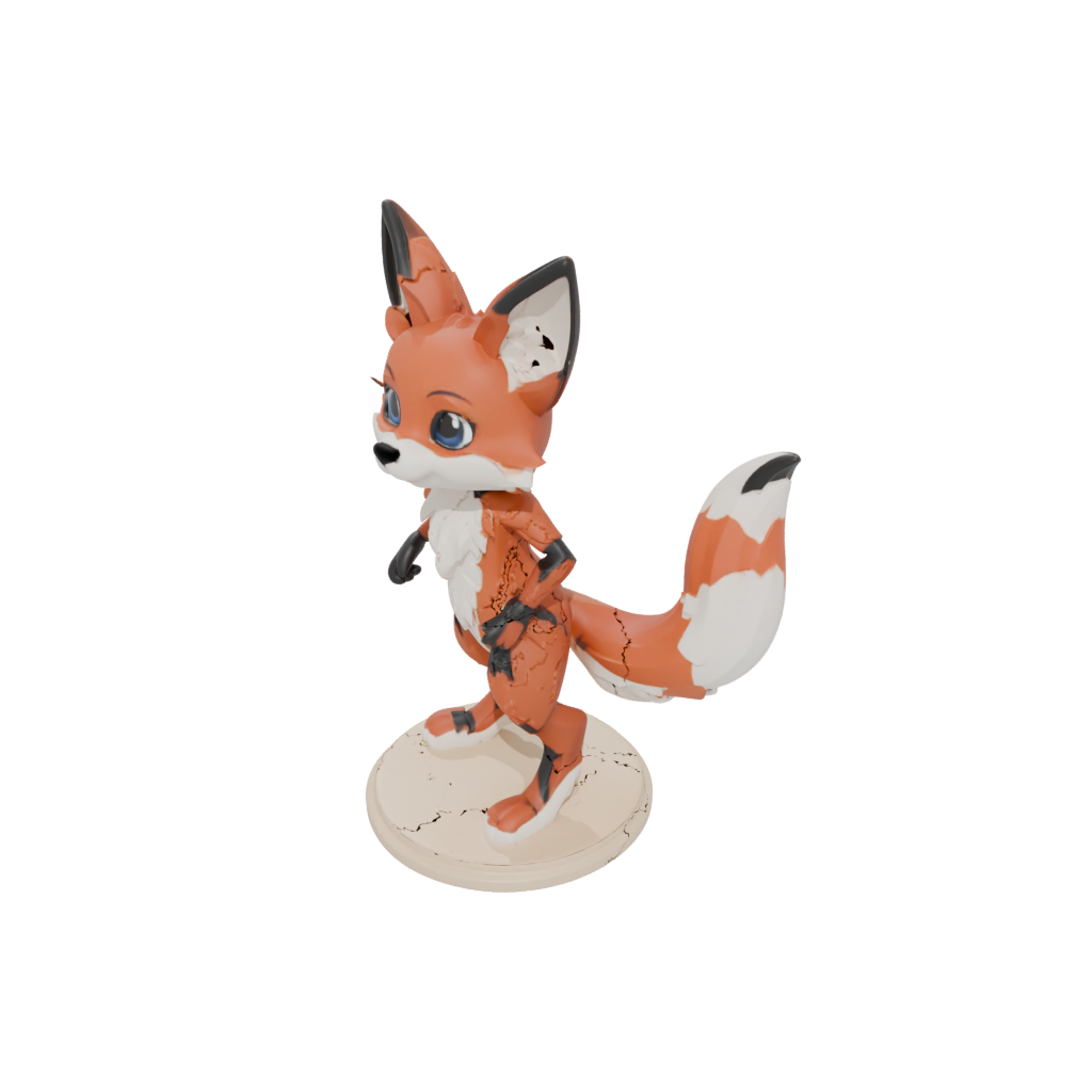 Jumbo Chibi Flexi Red Fox