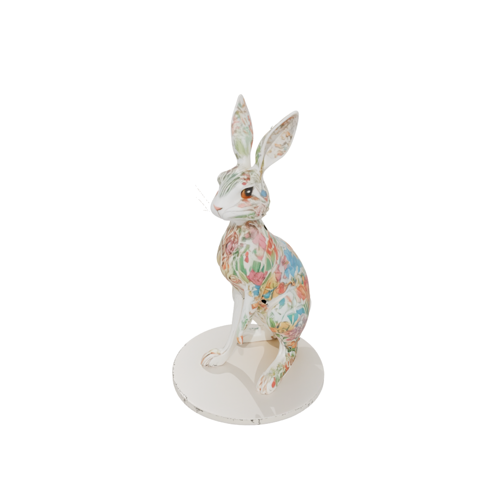 Jumbo Floral Flexi Bunny Rabbit