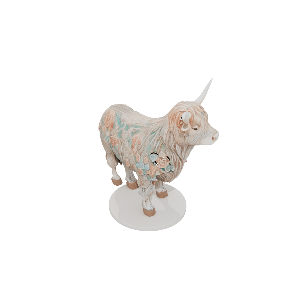 Jumbo Floral Flexi Highland Cow