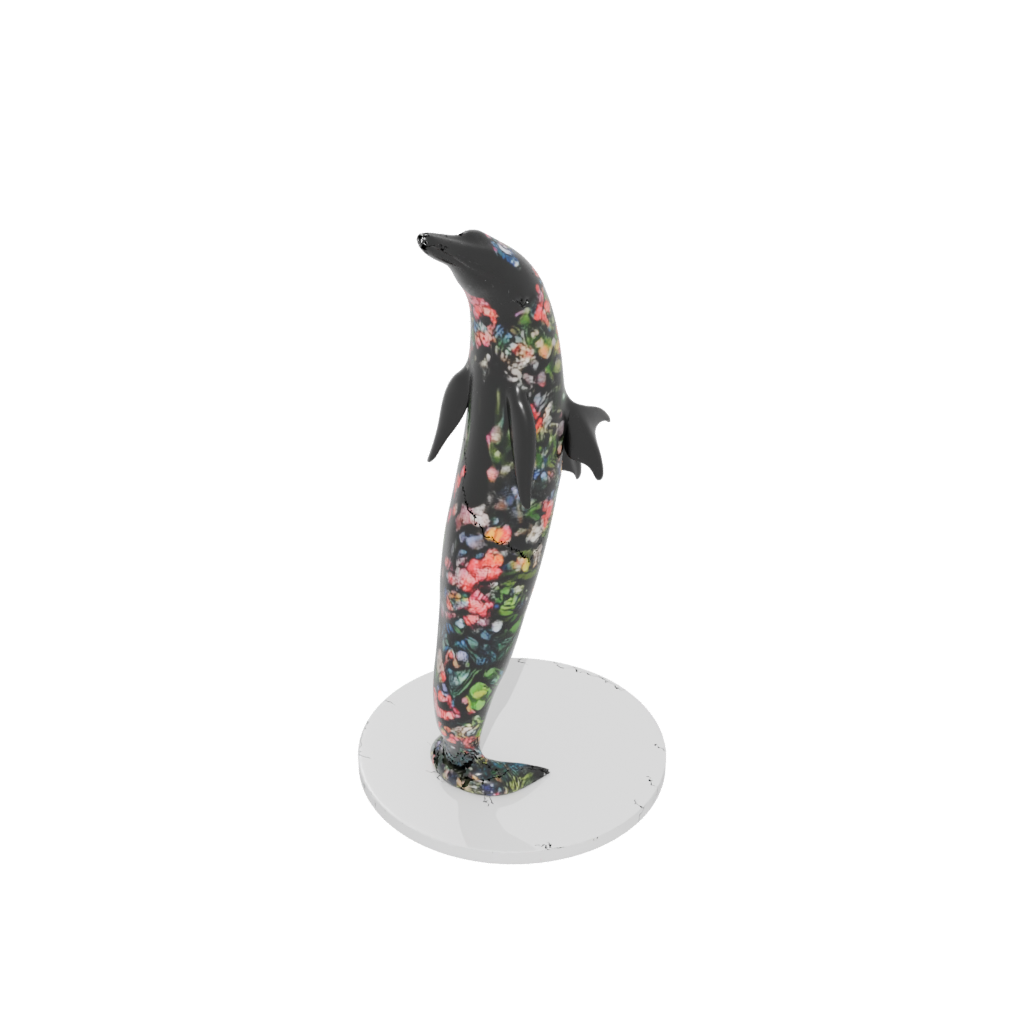Jumbo Floral Flexi Orca Whale