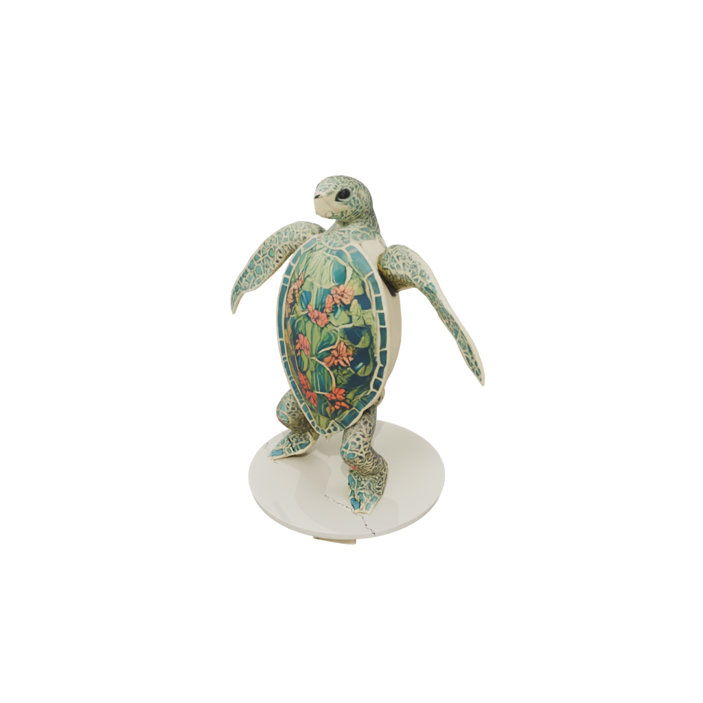 Jumbo Floral Flexi Sea Turtle