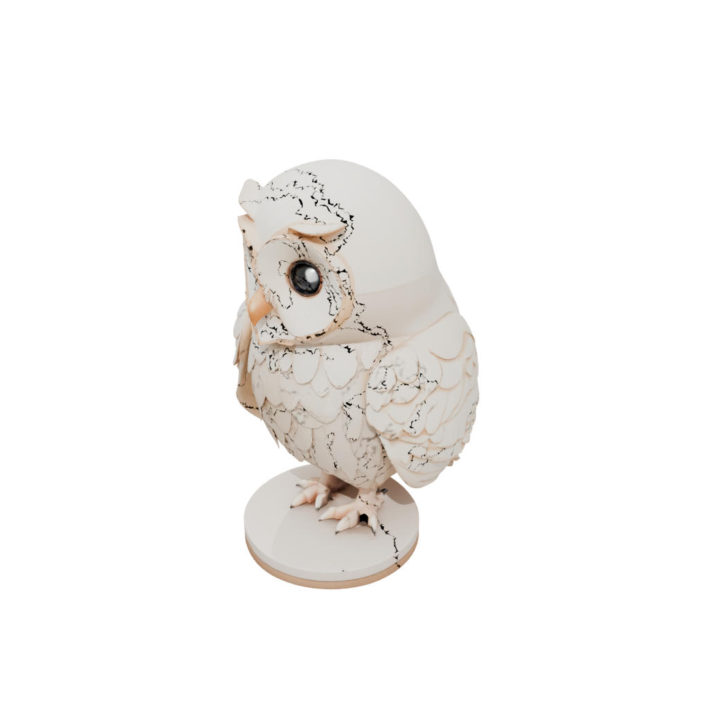 Jumbo Kawaii Flexi Barn Owl