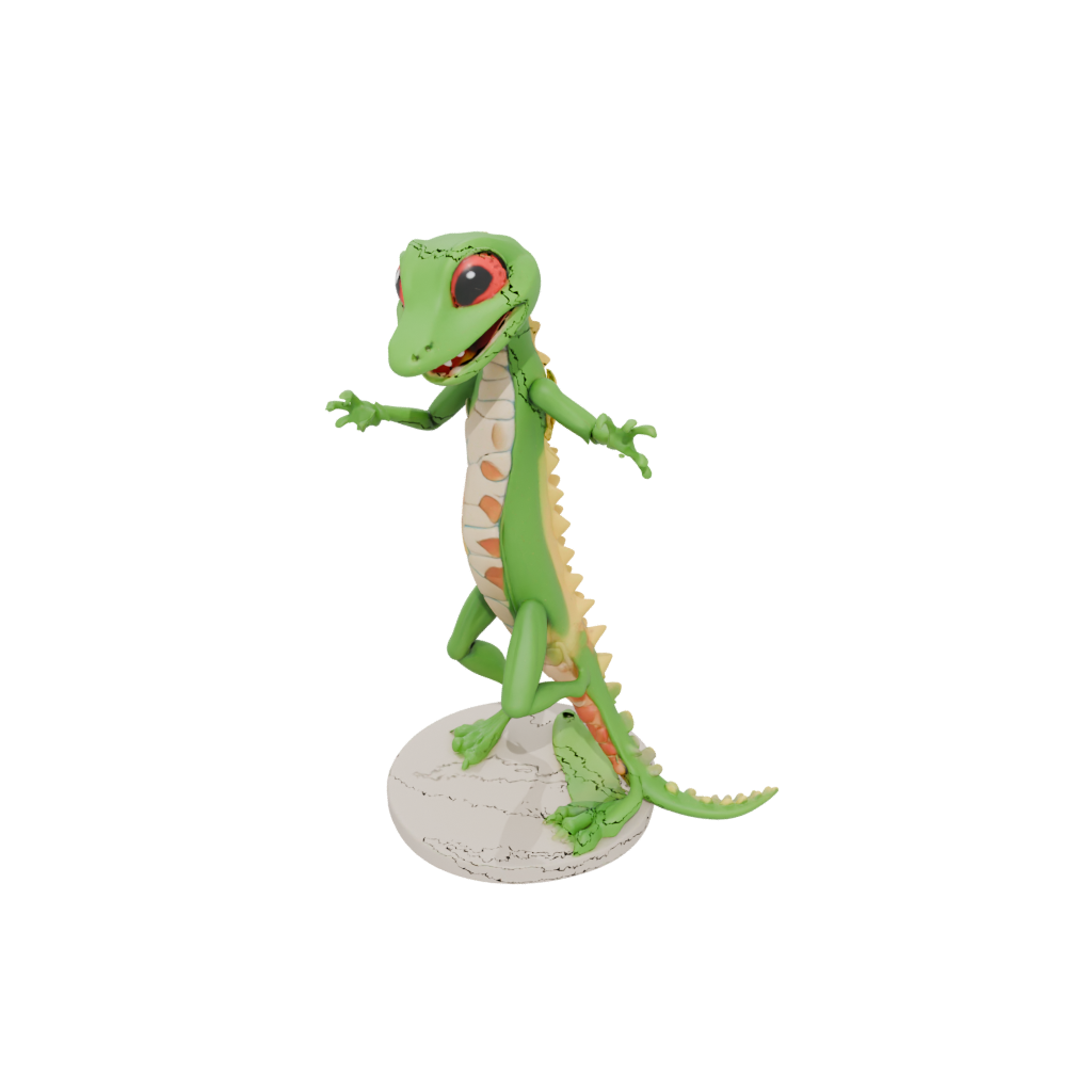 Jumbo Kawaii Flexi Gecko